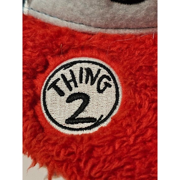Universal Studios Dr. Seuss Thing 1 and 2 Plushes and Thing 2 Hat Lot of 3 - Picture 8 of 11
